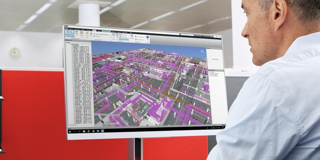 A Hilti engineer modelling MEP supports in BIM