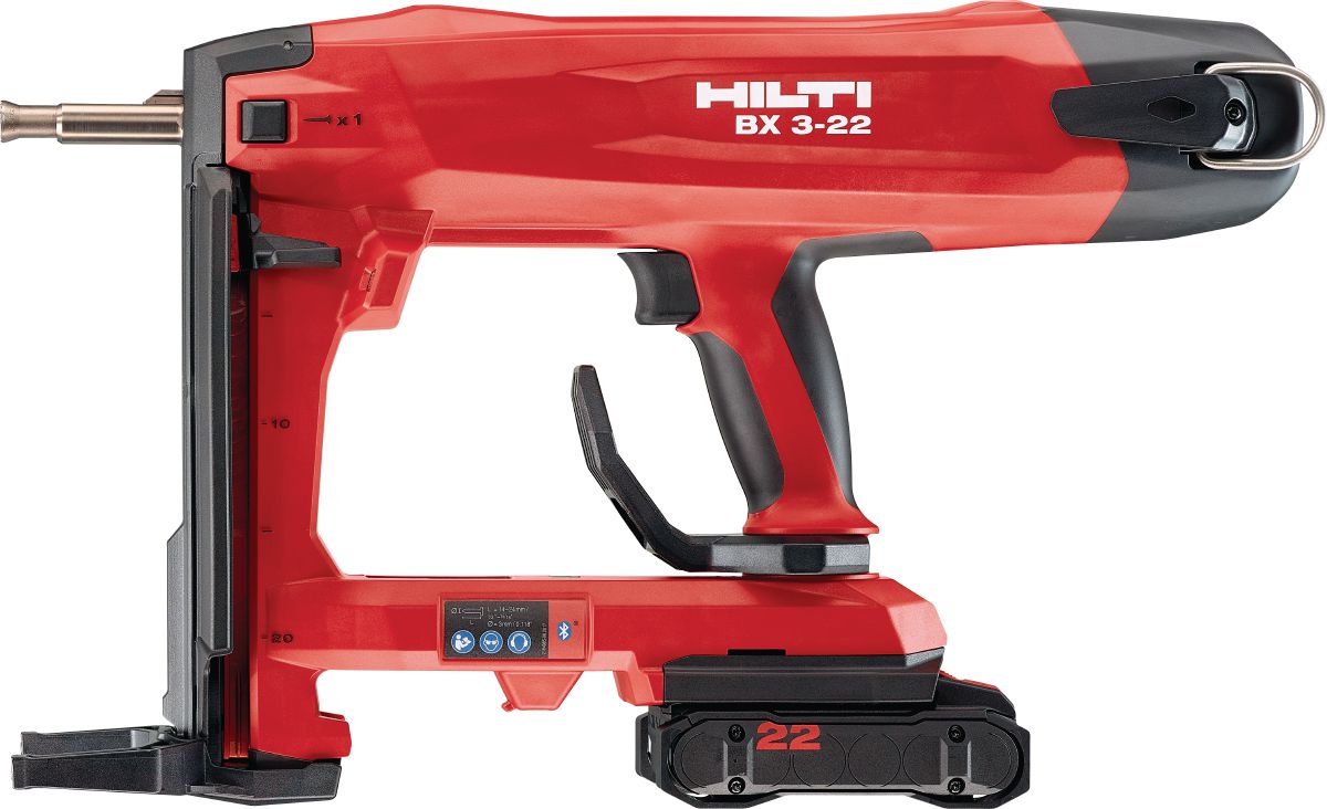BX 3-ME-22 Cordless concrete nailer (M&E edition) with battery