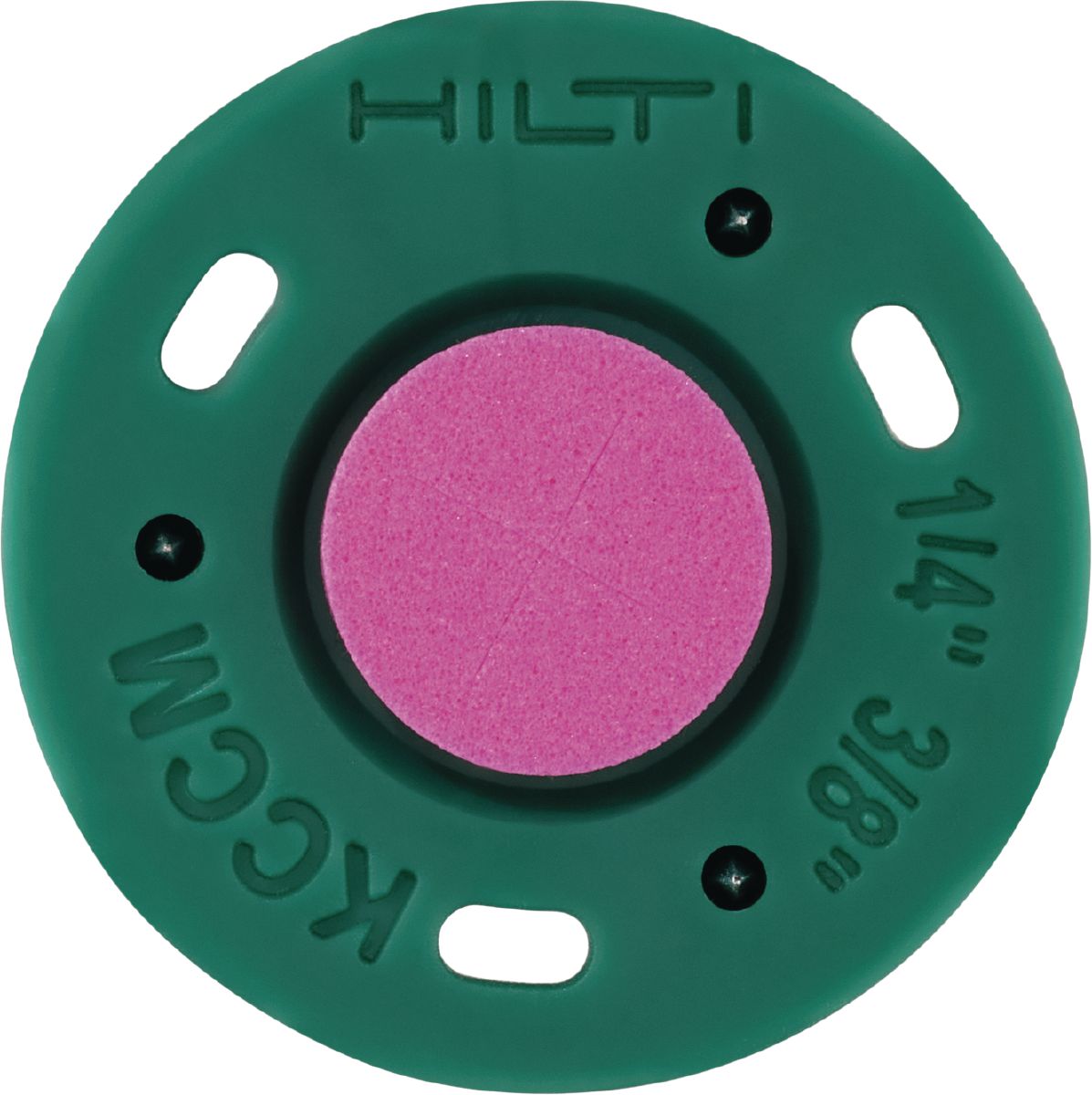 Still life of the green KCCM-WF Kwik Cast Connect (multi-thread) cast-in-place anchor