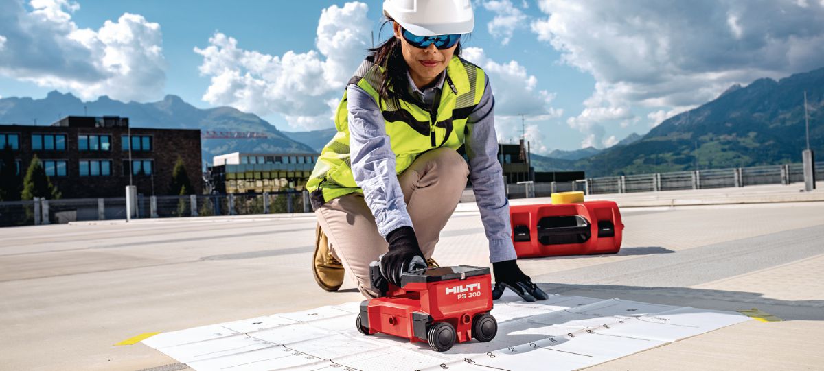 Ferroscan PS 300 with image scan at parking garage