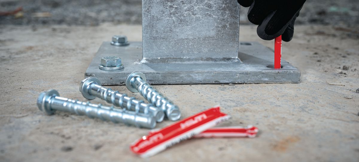 Hybrid screw anchor anchor setting application.