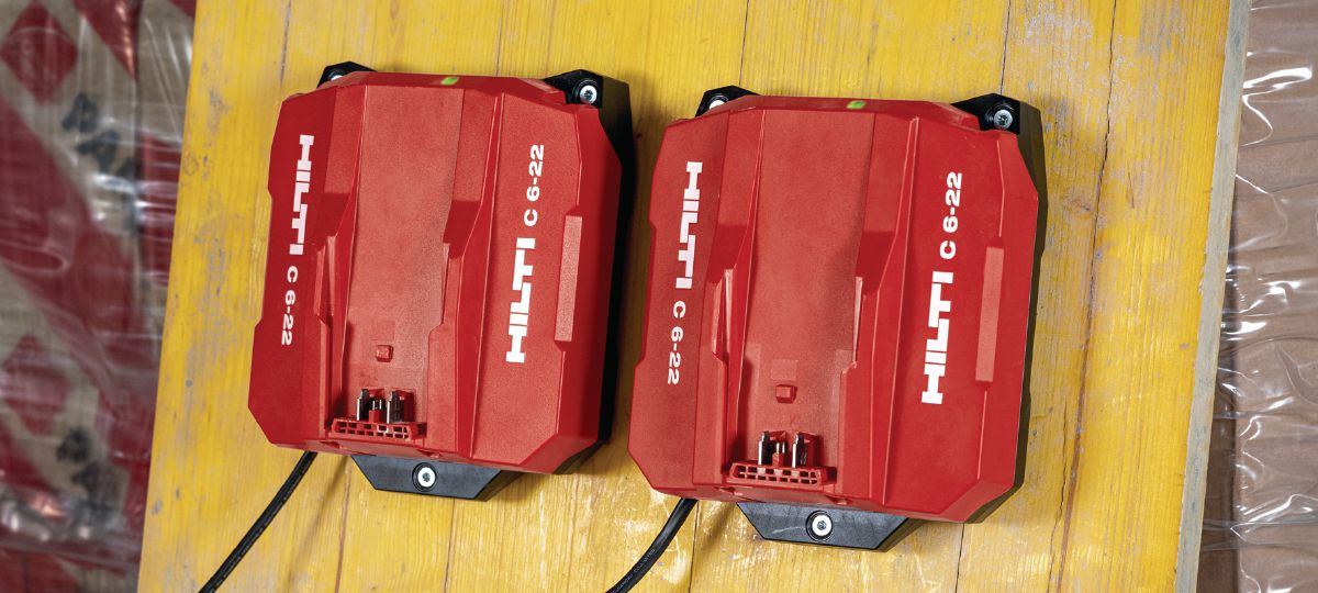 C6-22   charger mounted on a board