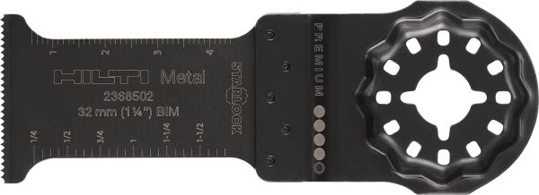 Multitool metal plunge cut blade