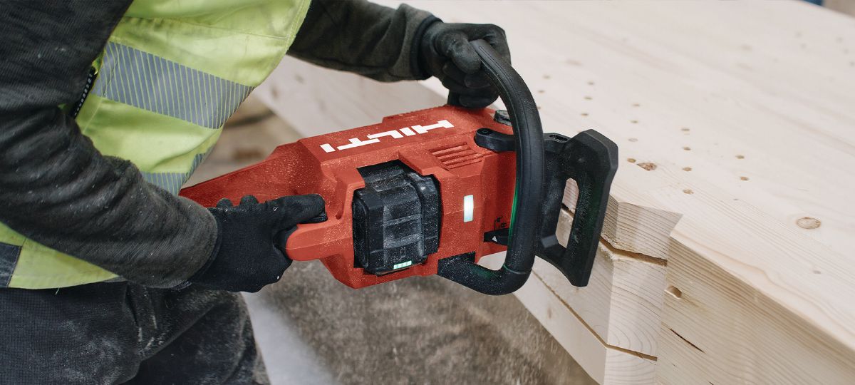 Application image of horizontal plunge cut.