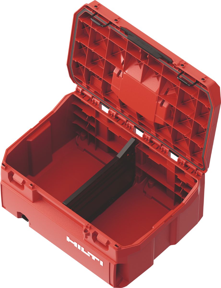 Still life image of PKC 35 tool box, open with divider.