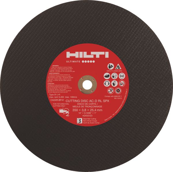 AC-D RL Rail cut-off disc