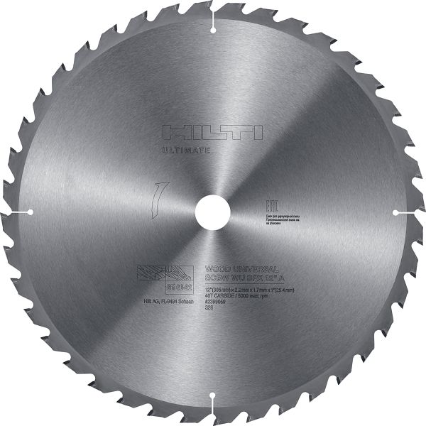 Wood universal miter saw blade