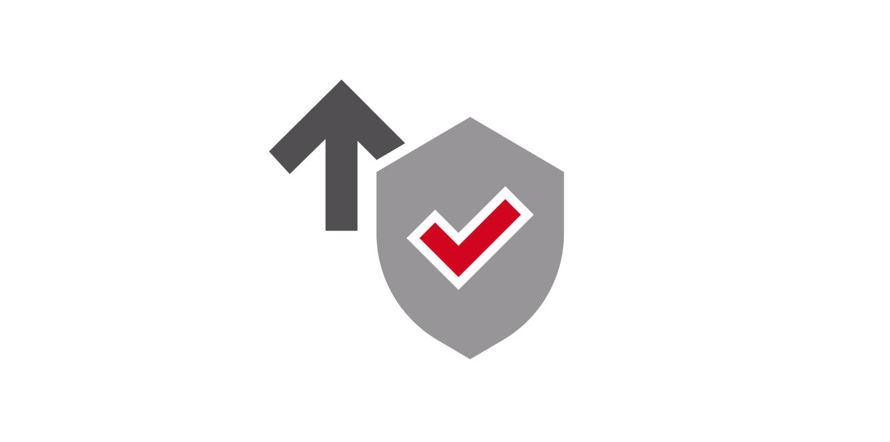 No cleaning Improved performance Increased safety icon